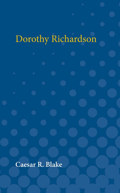 Front cover_Dorothy Richardson