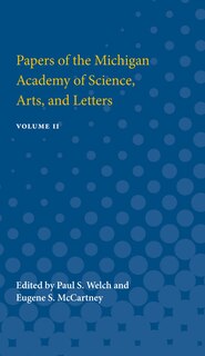 Couverture_Papers of the Michigan Academy of Science, Arts and Letters