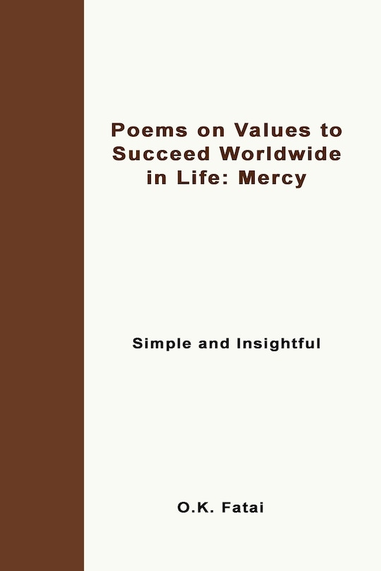 Front cover_Poems On Values To Succeed Worldwide In Life - Mercy