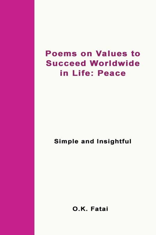 Couverture_Poems On Values To Succeed Worldwide In Life