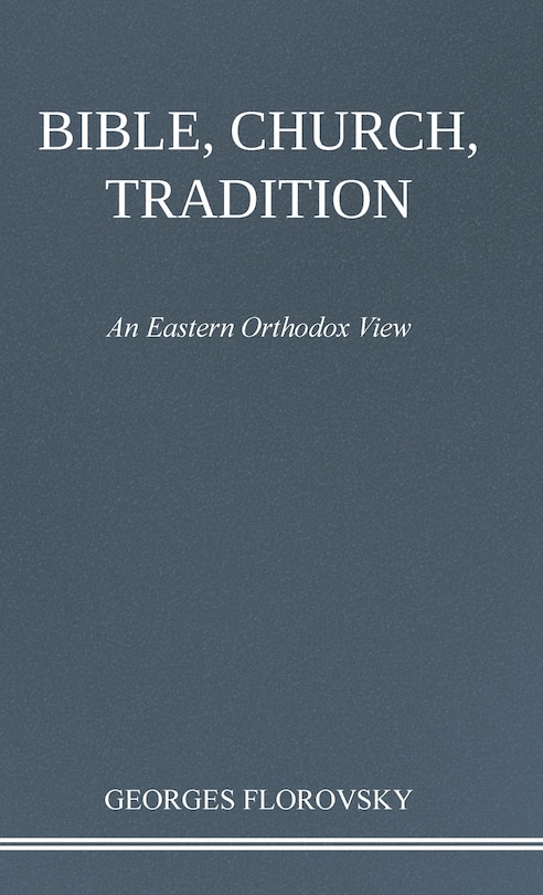 Front cover_Bible, Church, Tradition
