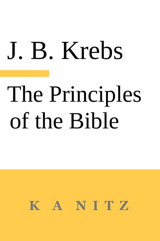 Front cover_The Principles of the Bible