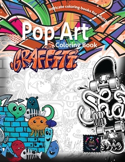 Front cover_Graffiti Pop Art Coloring Book, Coloring Books For Adults Relaxation
