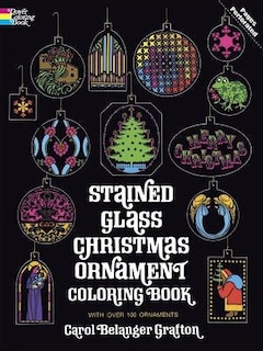 Couverture_Stained Glass Christmas Ornament Coloring Book