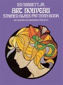 Front cover_Art Nouveau Stained Glass Pattern Book