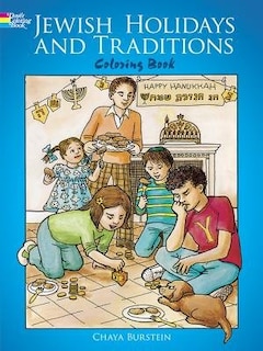 Front cover_Jewish Holidays And Traditions Coloring Book