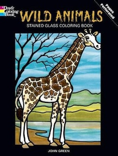 Front cover_Wild Animals Stained Glass Coloring Book