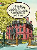 Couverture_Historic Houses Of New England Coloring Book