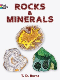 Front cover_Rocks And Minerals Coloring Book