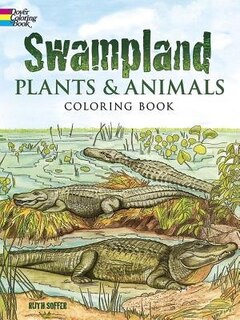 Front cover_Swampland Plants And Animals Coloring Book