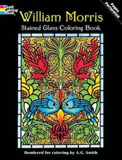 Front cover_William Morris Stained Glass Coloring Book