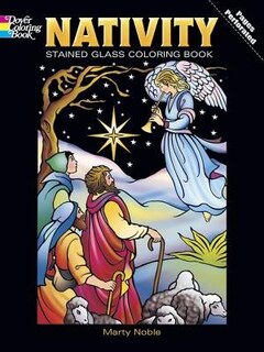 Front cover_Nativity Stained Glass Coloring Book