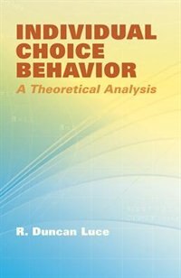 Front cover_Individual Choice Behavior