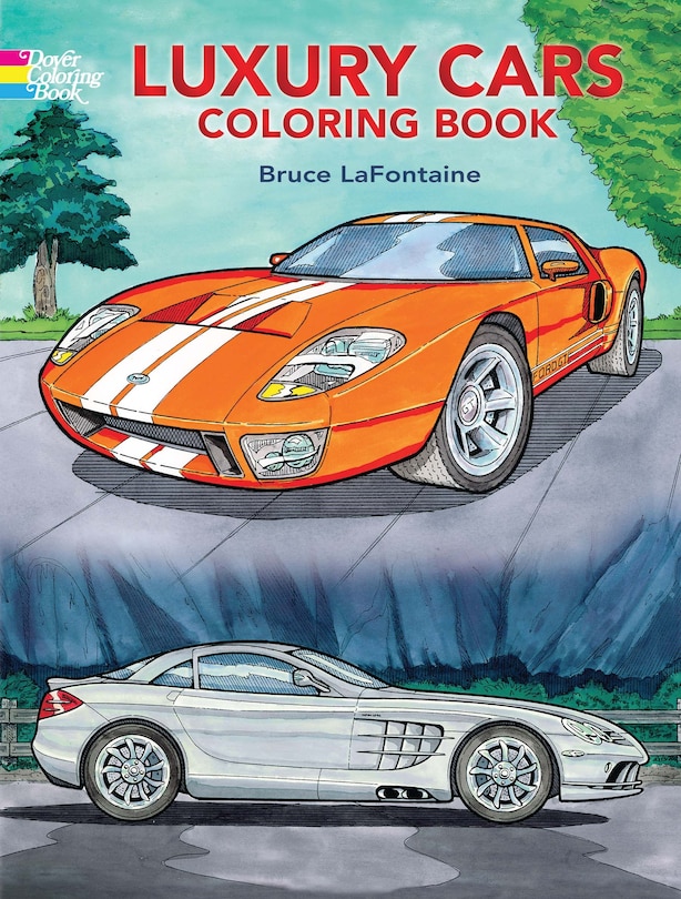 Front cover_Luxury Cars Coloring Book