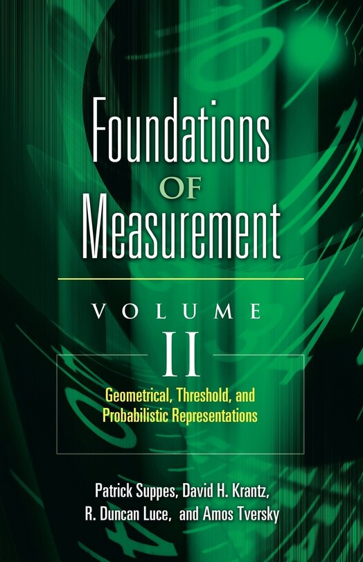Front cover_Foundations of Measurement Volume II