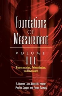 Front cover_Foundations of Measurement Volume III