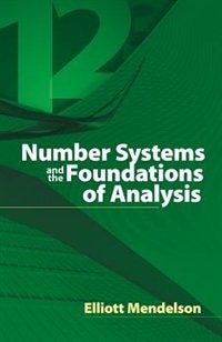 Couverture_Number Systems and the Foundations of Analysis