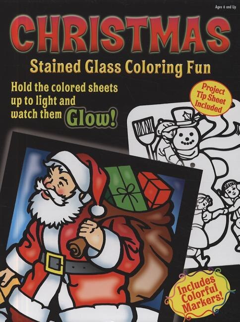 Christmas Stained Glass Coloring Fun