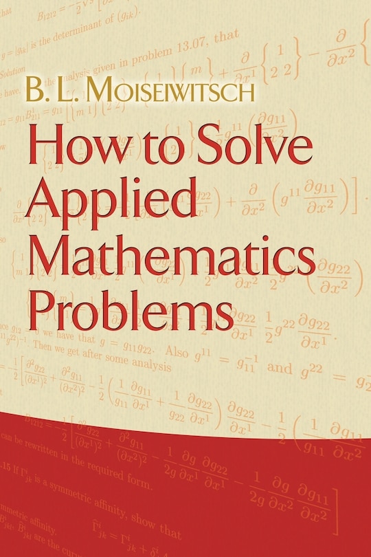 Front cover_How to Solve Applied Mathematics Problems