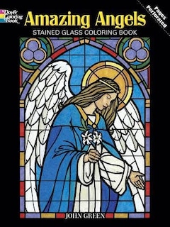 Front cover_Amazing Angels Stained Glass Coloring Book