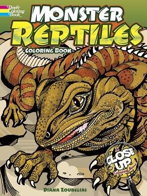 Monster Reptiles: A Close-Up Coloring Book