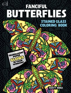 Front cover_Fanciful Butterflies Stained Glass Coloring Book