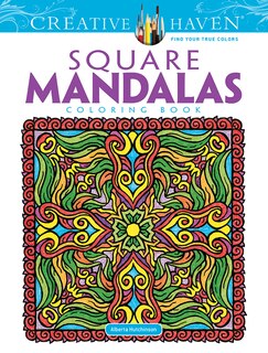 Front cover_Creative Haven Square Mandalas Coloring Book