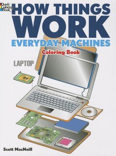 Front cover_How Things Work: Everyday Machines Coloring Book