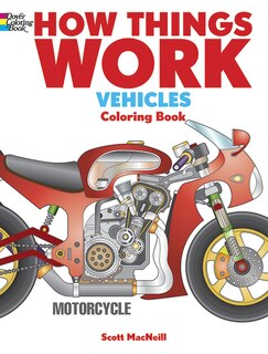 Front cover_How Things Work: Vehicles Coloring Book