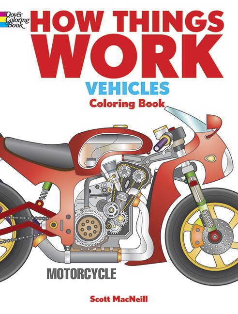 Front cover_How Things Work: Vehicles Coloring Book