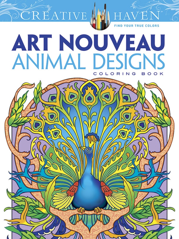Front cover_Creative Haven Art Nouveau Animal Designs Coloring Book