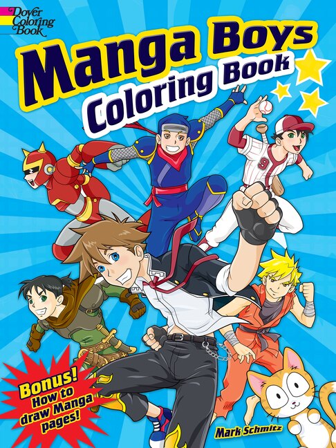 Couverture_Manga Boys Coloring Book