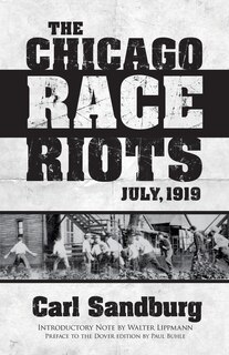 Front cover_The Chicago Race Riots: July, 1919