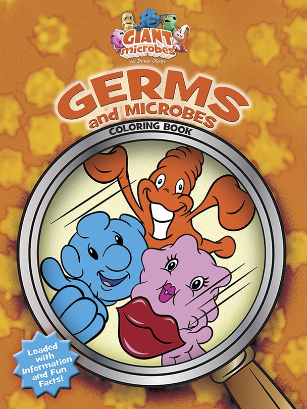 Front cover_Giantmicrobes--Germs and Microbes Coloring Book