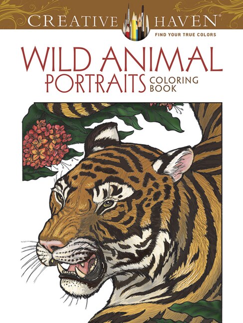 Front cover_Creative Haven Wild Animal Portraits Coloring Book