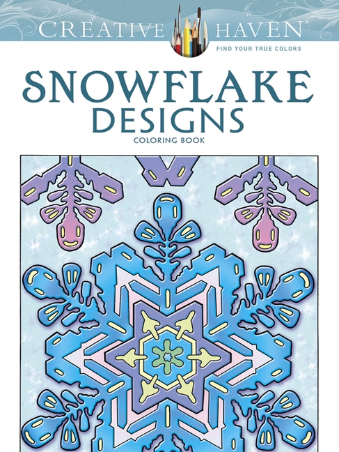 Front cover_Creative Haven Snowflake Designs Coloring Book