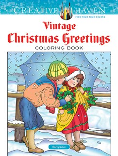 Couverture_Creative Haven Vintage Christmas Greetings Coloring Book