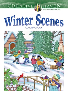 Front cover_Creative Haven Winter Scenes Coloring Book