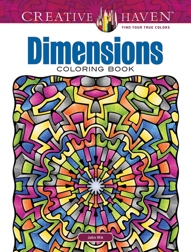 Front cover_Creative Haven Dimensions Coloring Book