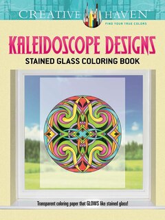 Front cover_Creative Haven Kaleidoscope Designs Stained Glass Coloring Book