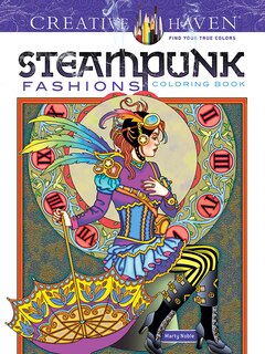 Front cover_Creative Haven Steampunk Fashions Coloring Book