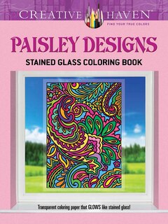 Couverture_Creative Haven Paisley Designs Stained Glass Coloring Book