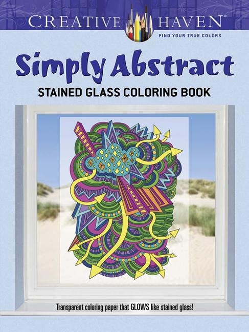 Couverture_Creative Haven Simply Abstract Stained Glass Coloring Book
