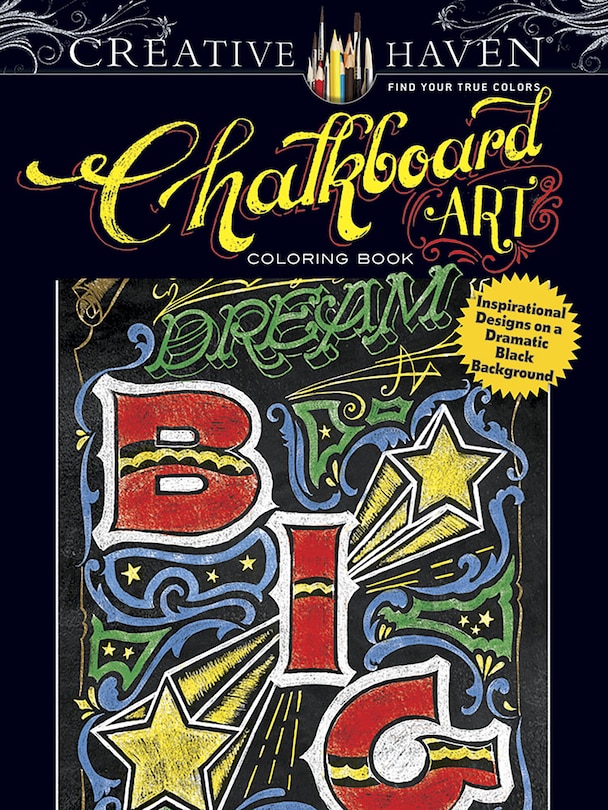 Front cover_Creative Haven Chalkboard Art Coloring Book
