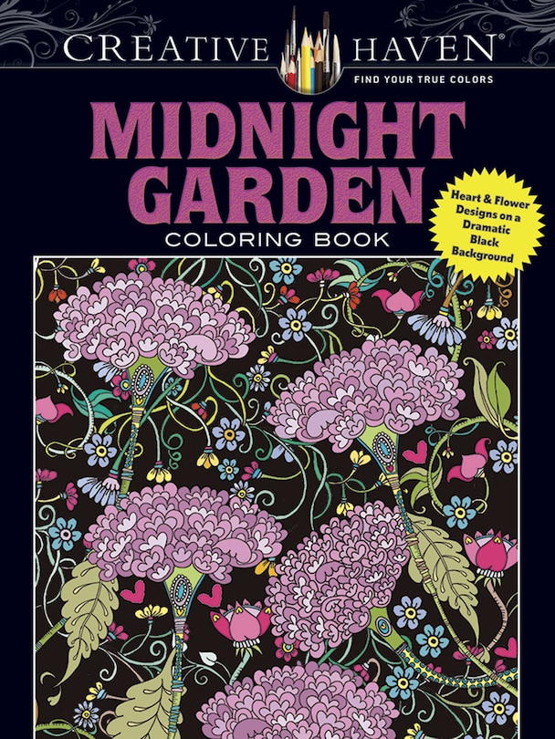 Front cover_Creative Haven Midnight Garden Coloring Book