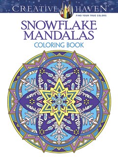 Front cover_Creative Haven Snowflake Mandalas Coloring Book