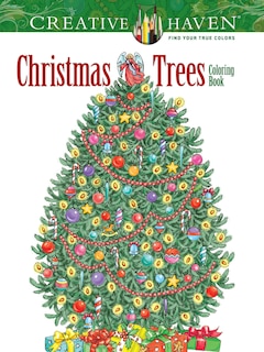 Front cover_Creative Haven Christmas Trees Coloring Book