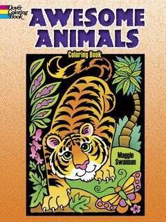 Front cover_Awesome Animals Coloring Book