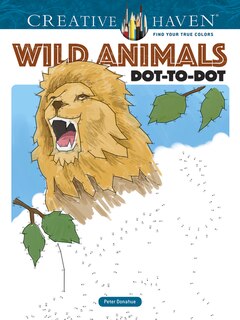 Front cover_Creative Haven Wild Animals Dot-To-Dot Coloring Book