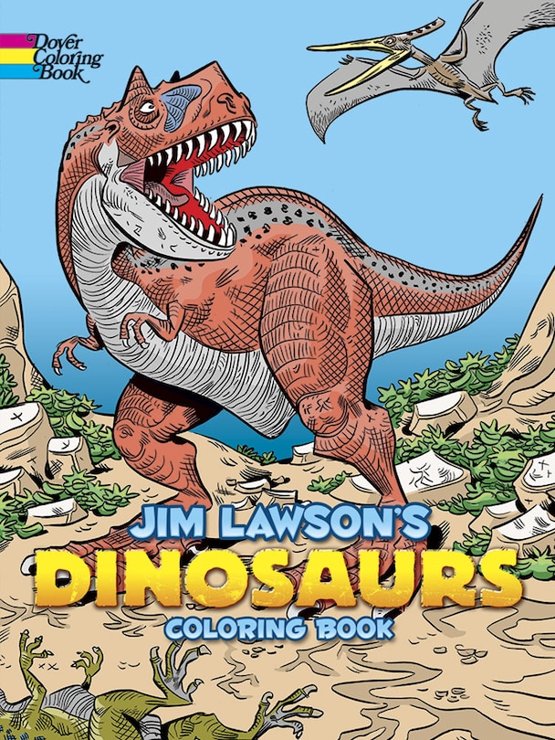 Jim Lawson's Dinosaurs Coloring Book